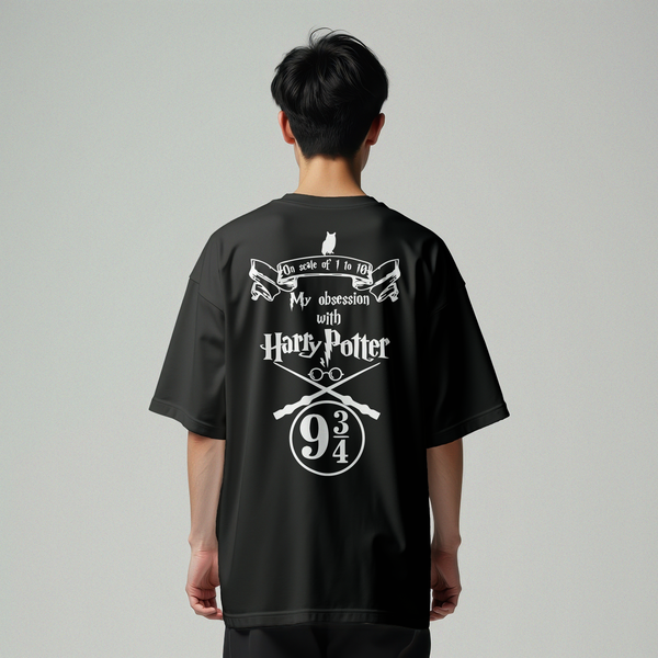 - Men's Oversized T-Shirt – Wizards & Wands | Harry Potter Inspired Streetwear- 592.37
