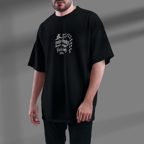 - Men's Oversized T-Shirt – Wizards & Wands | Harry Potter Inspired Streetwear- 592.37