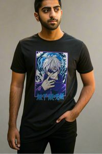 - Men's Satoru Gojo Limitless Void Printed Oversized T-Shirt- 422.88