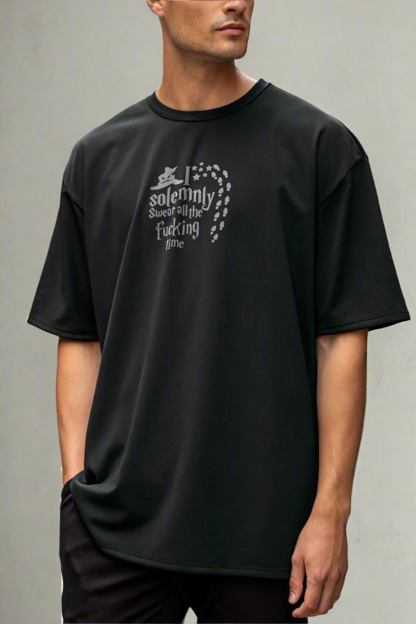 - Men's Oversized T-Shirt – Wizards & Wands | Harry Potter Inspired Streetwear- 592.37