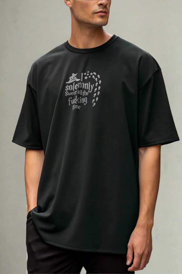 - Men's Oversized T-Shirt – Wizards & Wands | Harry Potter Inspired Streetwear- 592.37