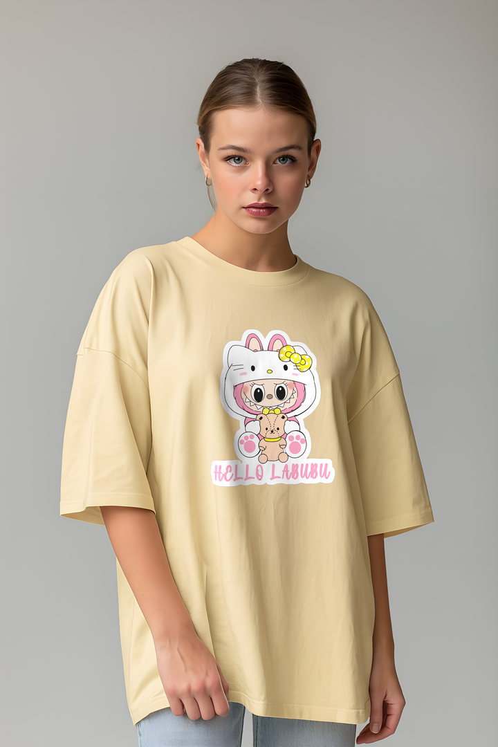 - Hello Labubu | Women's Oversized T-Shirt- 507.63