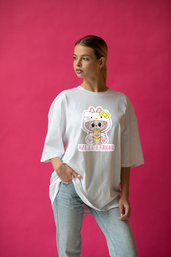 - Hello Labubu | Women's Oversized T-Shirt- 507.63