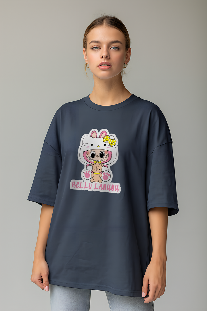 - Hello Labubu | Women's Oversized T-Shirt- 507.63