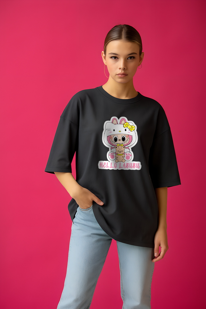 - Hello Labubu | Women's Oversized T-Shirt- 507.63