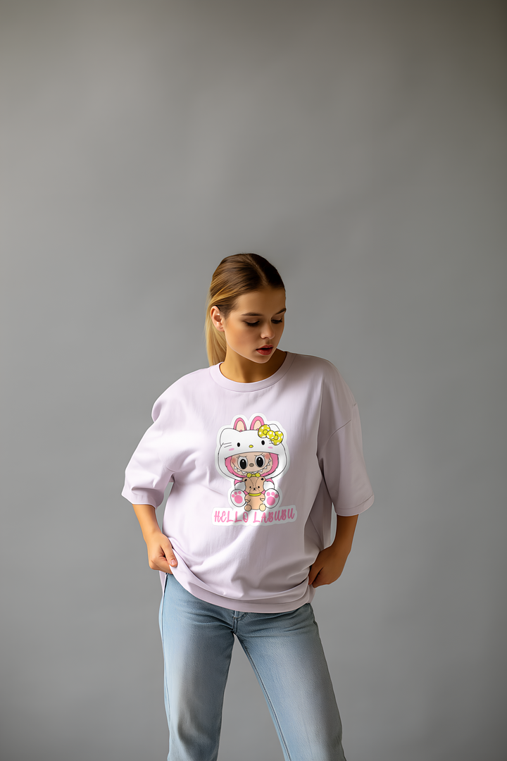 - Hello Labubu | Women's Oversized T-Shirt- 507.63